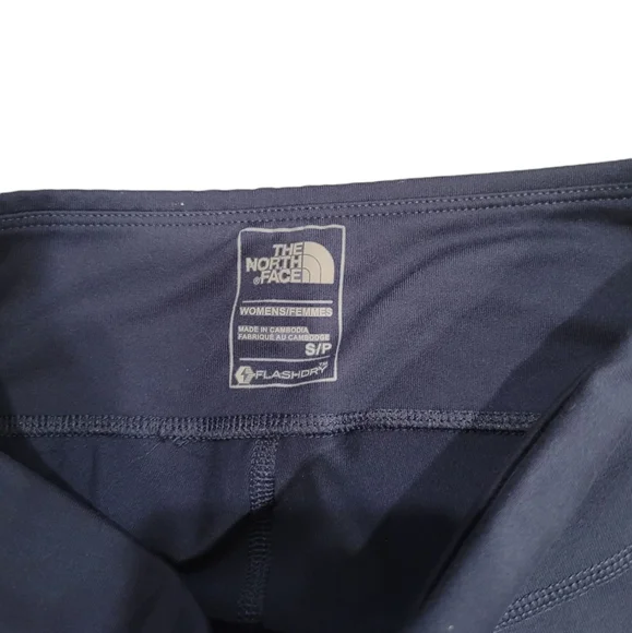 The North Face Flash Dry Capri Dark Blue Hidden Pocket Size Small - Picture 4 of 5